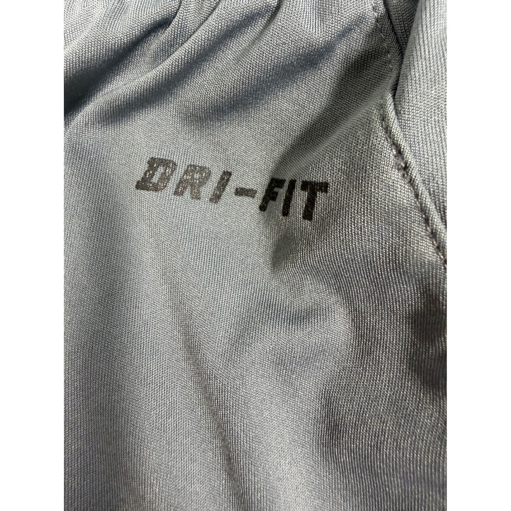 Nike Dri Fit Running Shorts Womens Small Gray Black Athletic Gym - Picture 7 of 9